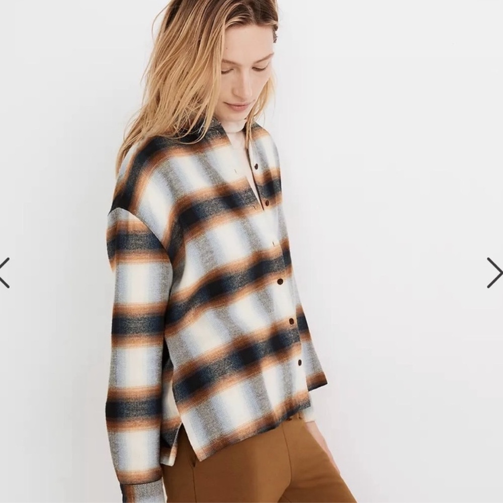 Madewell Flannel Westlake Plaid Button-Up Shirt
